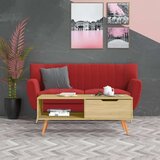 vidaXL Klubska mizica sonoma hrast 100x49,5x43 cm iverna plošča | Shoptok.si