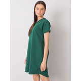 RUE PARIS Dress-RV-SK-6757.39P-dark green | shoptok.hr