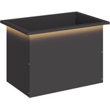  Vrtna posuda za sadnju s LED svjetlom Crna 40 x 60 x 40 cm Slike
