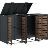  Skladištenje kanti za 3 kante Antracit 340 x 77.5 x 115.5 cm | shoptok.hr