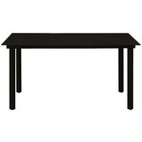  Vrtna garnitura - 7-dijelni vrtni blagovaonski set od poliratana i stakla - boja hrasta i crna Dužina stola 150 cm 6 | shoptok.hr