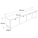 Hanah home TV komoda, bijela Slike