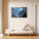  Plakat Lively Scene: The Sun Battling the Clouds 42x29.7 Zlatni okvir | shoptok.hr