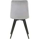 CARRYHOME STOL, kovina, tekstil svetlo siva | Shoptok.si