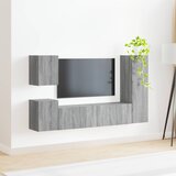  4-dijelni set TV ormarića sivog sonome konstruirano drvo | shoptok.hr