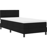 Box Spring Krevet s Madracem Crni 90x190 cm Tekstil | shoptok.hr