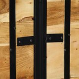 vidaXL Uzglavlje 140 cm Puno drvo bagrem i željezo | shoptok.hr