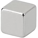Maul Kockast magnet iz neodima, višina 5 mm, DE 100 kosov, sila oprijema 1,1 kg, svetlo srebrne barve | Shoptok.si