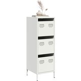 vidaXL Visoka komoda bijela 39x35x103,5 cm čelična | shoptok.hr