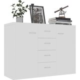 Komoda bijela 88 x 30 x 65 cm od konstruiranog drva | shoptok.hr