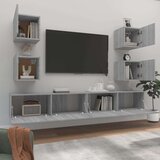  6-dijelni set TV ormarića sivog sonome konstruirano drvo | shoptok.hr
