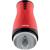 JamyJob Dameron Suction & Vibration Masturbator Red