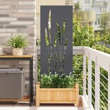 vidaXL Dekorativna ploča za vrt Antracit 50 x 140 cm u