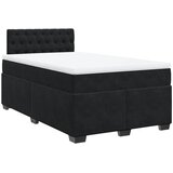  Krevet box spring s madracem crni 120 x 190 cm baršunasti | shoptok.hr