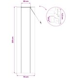 Rolo zavjesa Smeđa 70 x 220 cm Bambus | shoptok.hr