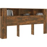  Uzglavlje s ormarićem boja dimljenog hrasta 200x18,5x104,5 cm | Eponuda.ba