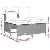  4-dijelni set vrtnih sofa s jastucima svijetlosivi poliratan | shoptok.hr