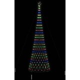 vidaXL LED božično drevesce večbarvno 138.5 x 138.5 x 399 cm Kovina | Shoptok.si