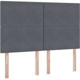  LED krevet za pohranu s madracem Tamnosiva 140 x 200 cm Baršun | shoptok.hr