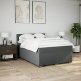  Okvir kreveta s oprugama i madrac svjetlosivi 160x200cm tkanina | shoptok.hr