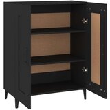  Komoda črna 69,5x34x90 cm konstruiran les, (20654657) | Shoptok.si