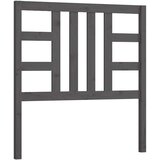  Uzglavlje za krevet sivo 106 x 4 x 100 cm od masivne borovine | shoptok.hr