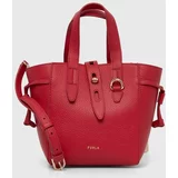 Furla Usnjena torbica rdeča barva, BASRFUA HSF000 2673S