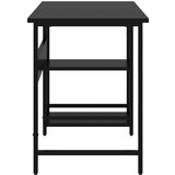vidaXL Računalniška miza črna 105x55x72 cm MDF in kovina | Shoptok.si
