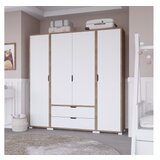 Hanah home nisan 1600-024 light walnutwhite wardrobe | Eponuda.com