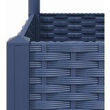  Vrtna sadilica s rešetkom plava siva 120 x 40 x 136 cm PP | shoptok.hr
