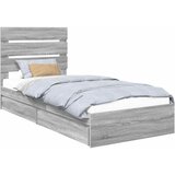  s od storage Siva Sonoma 90 x 190 cm Konstruirano drvo | shoptok.hr