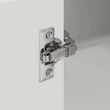 vidaXL Stenska kuhinjska omarica Visok sijaj bela 57 x 57 x 100 cm | Shoptok.si