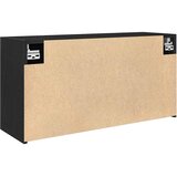  Kupaonski zidni ormarić crni 80x25x40 cm izrađeno drvo | shoptok.hr