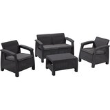 Keter vrtna garnitura CORFU II SET, grafit/ siva Cene