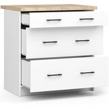 AKORD Oliwia Kuhinjska Spodnja Omarica, 3 Predali In Delovni Pult, Bela, (5000333146) | Shoptok.si