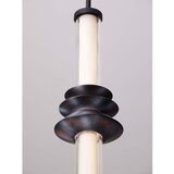 Nova Luce Mat crna LED viseća svjetiljka keramička s mogućnosti zatamnjivanja sa sjenilom od akrilnog stakla ø 8 cm Stalactite – | shoptok.hr