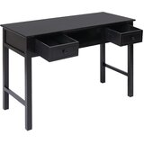  Radni stol crni 108 x 45 x 76 cm od masivnog drva paulovnije | Eponuda.com