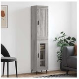 vidaXL Visoka komoda siva sonome 34 5x34x180 cm od konstruiranog drva | shoptok.hr