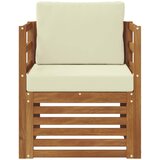  Set vanjskih sofa Čvrsto drvo akacije i poliester | shoptok.hr