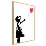  Plakat - Girl with a Balloon 21x30 Zlatni okvir | shoptok.hr