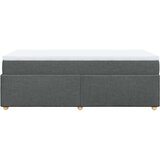 vidaXL Box spring postelja z vzmetnico temno siva 90x190 cm blago | Shoptok.si
