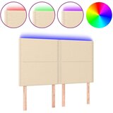  Posteljno vzglavje krem 144x5x118/128 cm blago, (20736785) | Shoptok.si