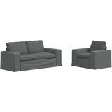SOFA 2 pcs Tamno siva Metal | shoptok.hr