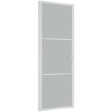 vidaXL Unutarnja vrata 76 x 201 5 cm bijela od mat stakla i aluminija | shoptok.hr