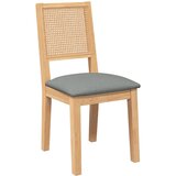  Blagovaonske stolice s jastucima 2 kom Puna drvena guma | shoptok.hr