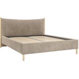 MID.YOU OBLAZINJENA POSTELJA 180 cm x 200 cm , les, tekstil, leseni material rjava | Shoptok.si