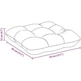  Jastučići za sjedenje 4 pcs Svijetlo siva 45 x 45 x 12 cm | shoptok.hr