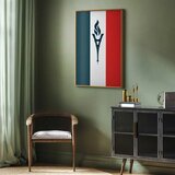  Plakat - French Flag with a Torch 60x90 Zlatni okvir | shoptok.hr