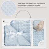 Interbaby set dekica Bubble i tješlica Bear Plavo | shoptok.hr