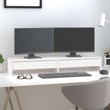  Za monitor bijeli 100x27x15 cm od masivne borovine Cijene